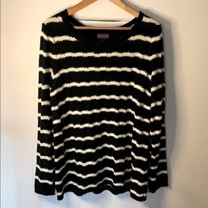 Black and White Striped Sweater